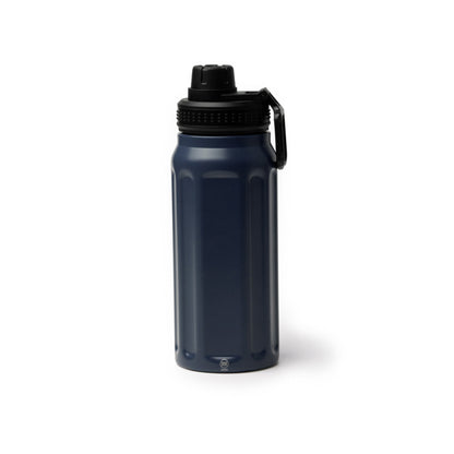 Stamina NOBLEK Recycled stainless steel thermal bottle in navy blue - promotional merchandise printed with your company logo