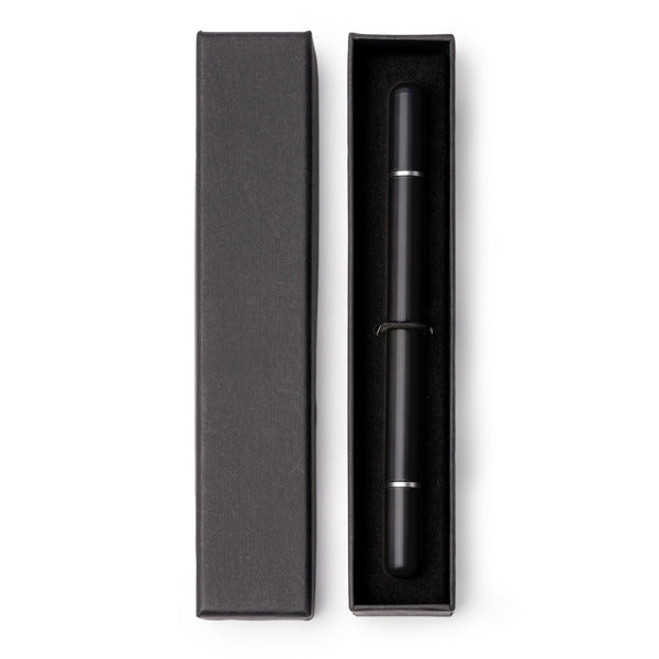 Stamina TALBOT Metal ball pen in black - promotional merchandise printed with your company logo