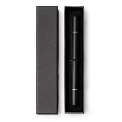 Stamina TALBOT Metal ball pen in black - promotional merchandise printed with your company logo