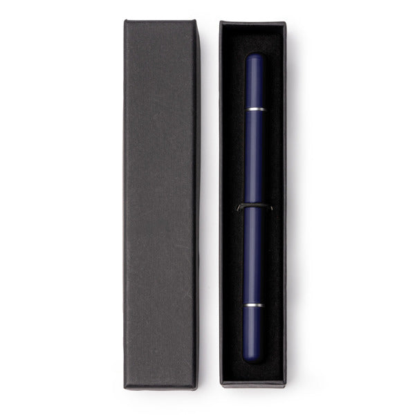 Stamina TALBOT Metal ball pen in navy blue - promotional merchandise printed with your company logo