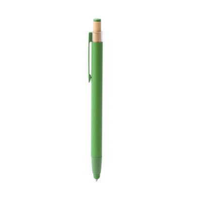 Stamina KEAN Recycled aluminium and bamboo ball pen in fern green - promotional merchandise printed with your company logo