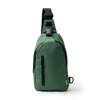 Stamina VALAR Recycled cotton backpack in fern green - promotional merchandise printed with your company logo