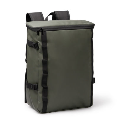 Stamina VIRTON PU backpack in black - promotional merchandise printed with your company logo
