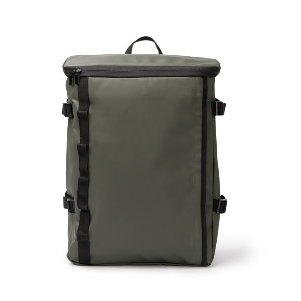 Stamina VIRTON PU backpack in dark green - promotional merchandise printed with your company logo
