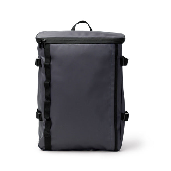 Stamina VIRTON PU backpack in navy blue - promotional merchandise printed with your company logo