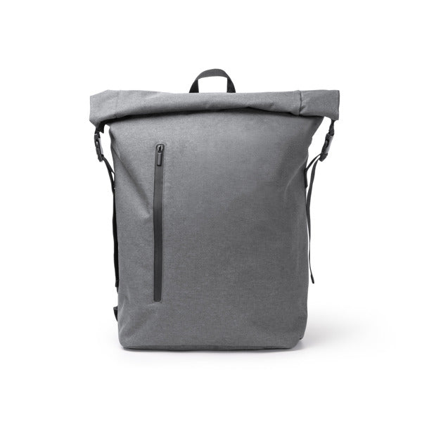 Stamina SULIVAN 300D RPET and PVC backpack in grey - promotional merchandise printed with your company logo