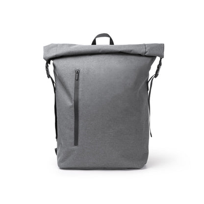 Stamina SULIVAN 300D RPET and PVC backpack in grey - promotional merchandise printed with your company logo