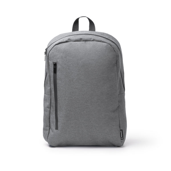 Stamina SAKMAN 300D RPET and PVC backpack in grey - promotional merchandise printed with your company logo