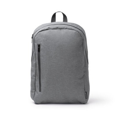 Stamina SAKMAN 300D RPET and PVC backpack in grey - promotional merchandise printed with your company logo