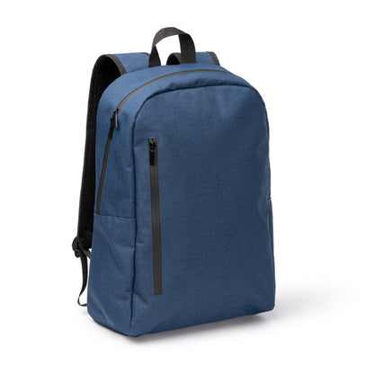 Stamina SAKMAN 300D RPET and PVC backpack in black - promotional merchandise printed with your company logo