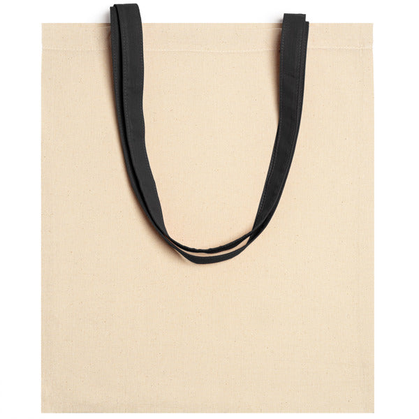 Stamina VENETO Cotton tote bag in black - promotional merchandise printed with your company logo