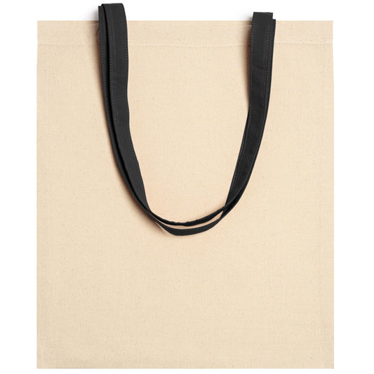 Stamina VENETO Cotton tote bag in black - promotional merchandise printed with your company logo