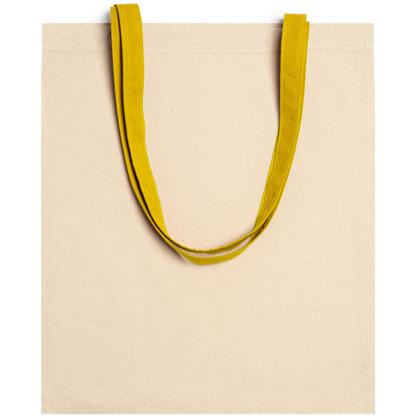 Stamina VENETO Cotton tote bag in yellow - promotional merchandise printed with your company logo