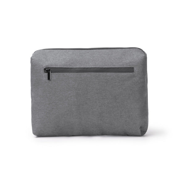 Stamina RITMON 300D RPET and PVC laptop sleeve in grey - promotional merchandise printed with your company logo