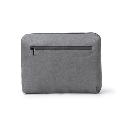 Stamina RITMON 300D RPET and PVC laptop sleeve in grey - promotional merchandise printed with your company logo