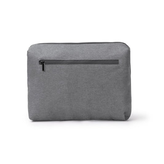 Stamina RITMON 300D RPET and PVC laptop sleeve in grey - promotional merchandise printed with your company logo