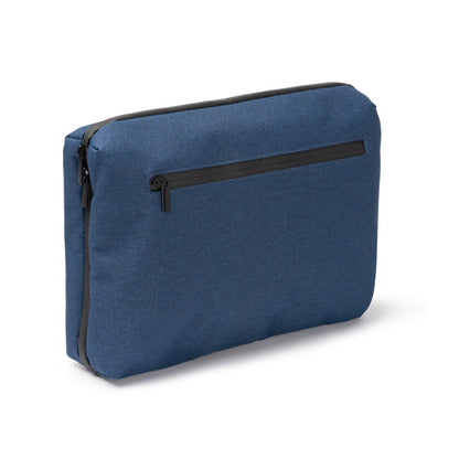 Stamina RITMON 300D RPET and PVC laptop sleeve in black - promotional merchandise printed with your company logo