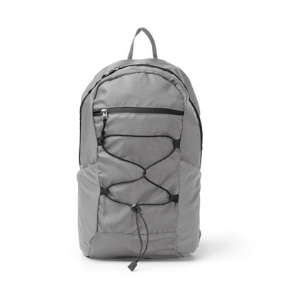 Stamina CAPITAN 420D RPET backpack in grey - promotional merchandise printed with your company logo