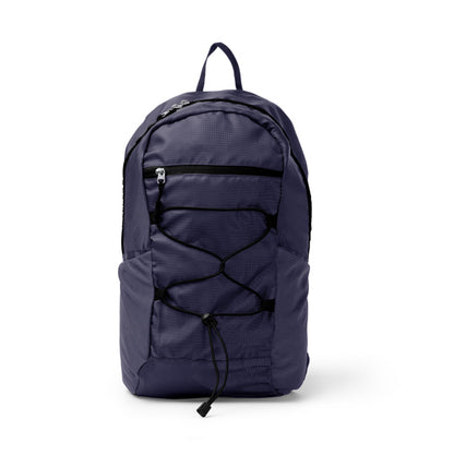 Stamina CAPITAN 420D RPET backpack in navy blue - promotional merchandise printed with your company logo