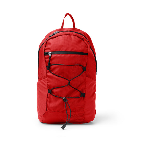 Stamina CAPITAN 420D RPET backpack in red - promotional merchandise printed with your company logo