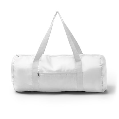 Stamina MANLEY 290T RPET sports bag in white - promotional merchandise printed with your company logo