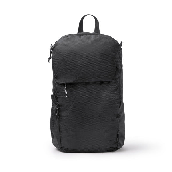 Stamina TRAXLER RPET backpack in black - promotional merchandise printed with your company logo