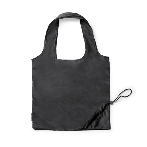 Stamina LEZOX 190T RPET shopping bag in black - promotional merchandise printed with your company logo