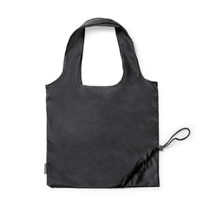 Stamina LEZOX 190T RPET shopping bag in black - promotional merchandise printed with your company logo