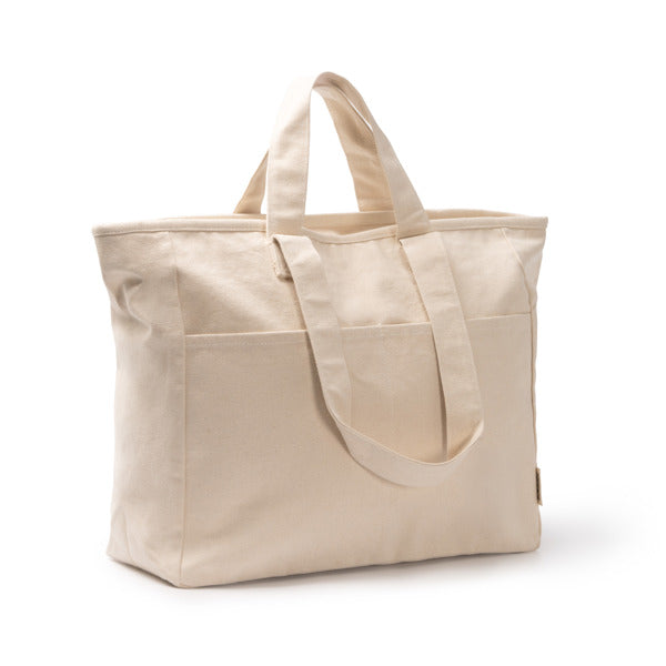 Stamina TONGA Recycled cotton tote bag in beige - promotional merchandise printed with your company logo