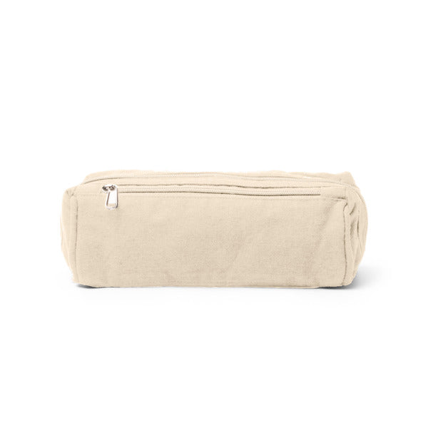 Stamina BIYUR Recycled cotton toiletry bag in beige - promotional merchandise printed with your company logo