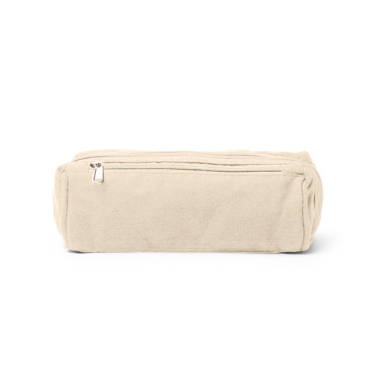 Stamina BIYUR Recycled cotton toiletry bag in beige - promotional merchandise printed with your company logo