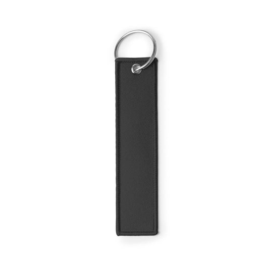 Stamina TOMCAT Metal and RPET keyring in black - promotional merchandise printed with your company logo