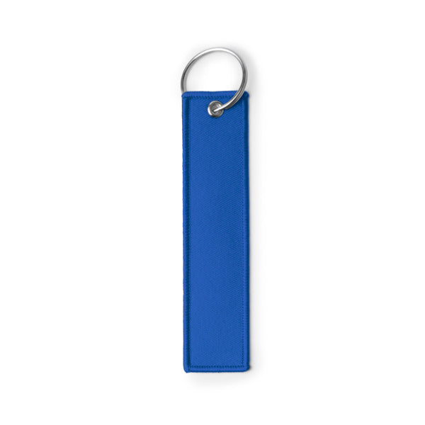 Stamina TOMCAT Metal and RPET keyring in royal blue - promotional merchandise printed with your company logo
