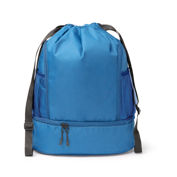 Stamina DEBOER 600D RPET drawstring bag in royal blue - promotional merchandise printed with your company logo