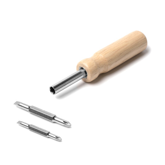 Stamina YADOR Stainless steel and wood multi-tool in beige - promotional merchandise printed with your company logo