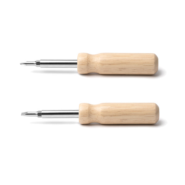 Stamina YADOR Stainless steel and wood multi-tool in beige - promotional merchandise printed with your company logo
