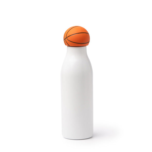 Stamina FAFIK Stainless steel and PP thermal bottle 550 ml in basketball - promotional merchandise printed with your company