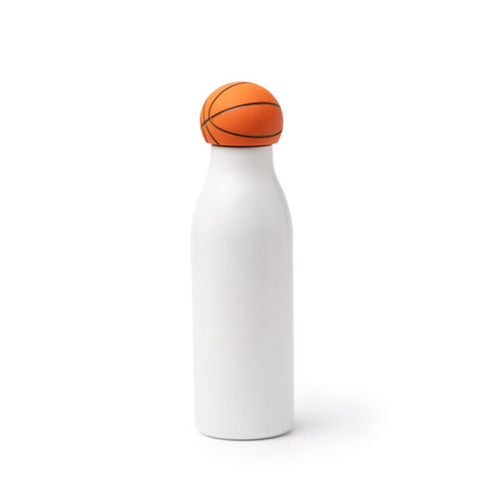 Stamina FAFIK Stainless steel and PP thermal bottle 550 ml in basketball - promotional merchandise printed with your company