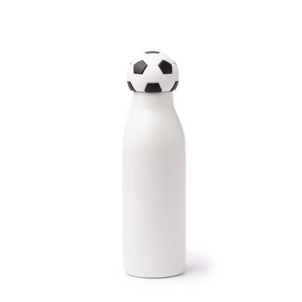 Stamina FAFIK Stainless steel and PP thermal bottle 550 ml in football - promotional merchandise printed with your company