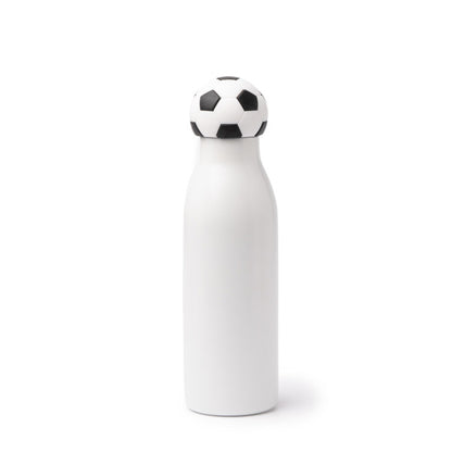 Stamina FAFIK Stainless steel and PP thermal bottle 550 ml in football - promotional merchandise printed with your company