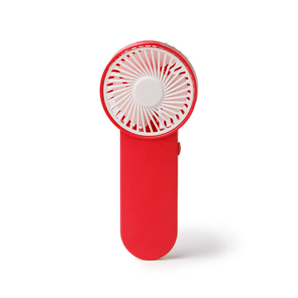 Stamina PISTOL ABS hand fan in red - promotional merchandise printed with your company logo