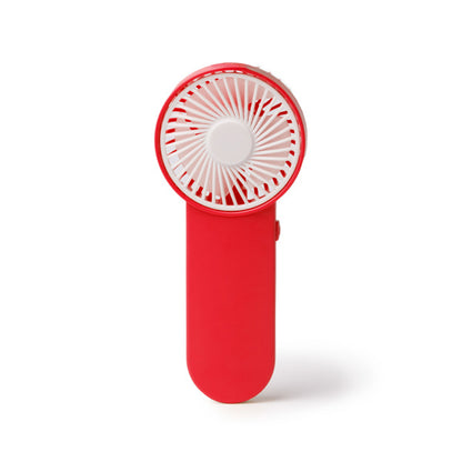 Stamina PISTOL ABS hand fan in red - promotional merchandise printed with your company logo
