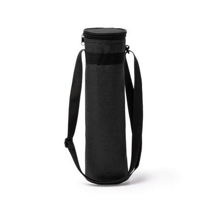 Stamina YONEK 600D RPET cooler bag in heather black - promotional merchandise printed with your company logo
