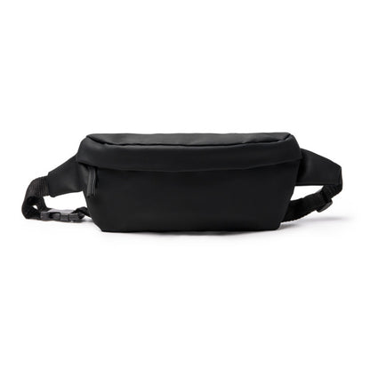Stamina ZUMEL PU leather and RPET belt pouch in black - promotional merchandise printed with your company logo