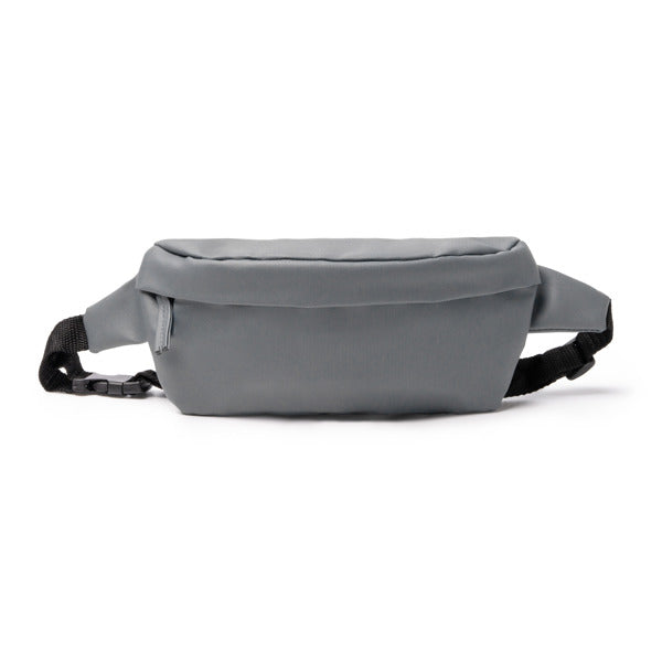 Stamina ZUMEL PU leather and RPET belt pouch in grey - promotional merchandise printed with your company logo