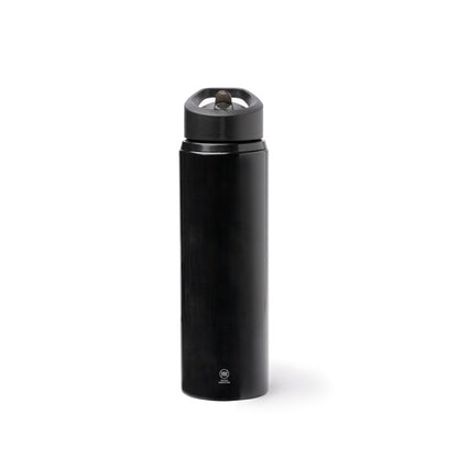 Stamina TATLON Recycled stainless steel bottle 700 ml in black - promotional merchandise printed with your company logo
