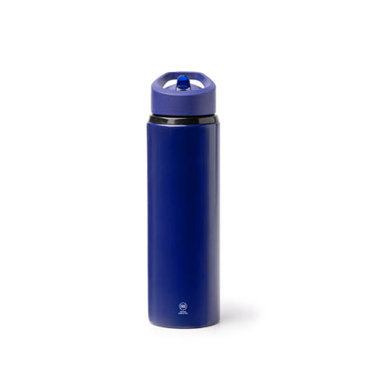Stamina TATLON Recycled stainless steel bottle 700 ml in royal blue - promotional merchandise printed with your company logo