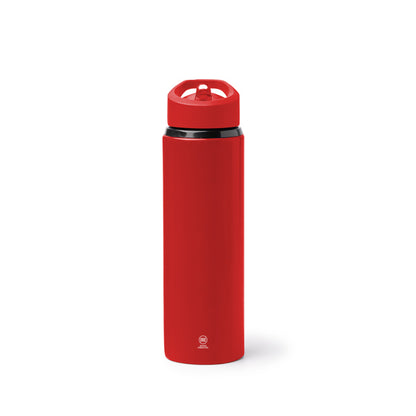 Stamina TATLON Recycled stainless steel bottle 700 ml in red - promotional merchandise printed with your company logo