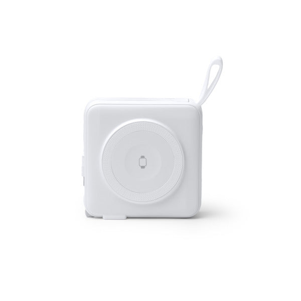 Stamina FREMONT ABS power bank 10000 mAh in white - promotional merchandise printed with your company logo