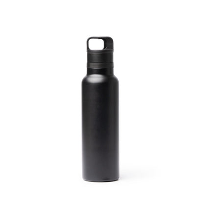 Stamina BITMAN Recycled stainless steel thermal bottle in black - promotional merchandise printed with your company logo